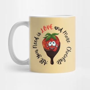 Strawberries - Love and More Chocolate Mug